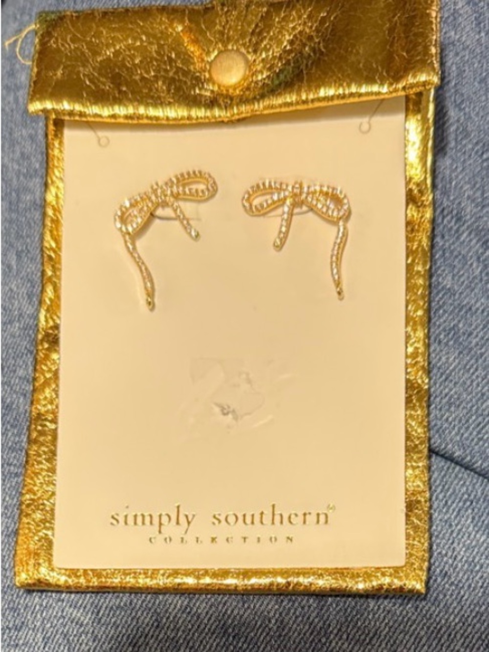 NWT Simply Southern collection ribbon earrings